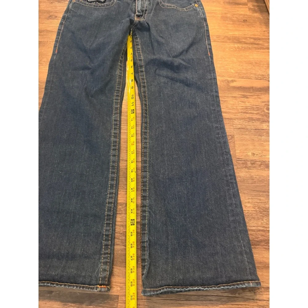 True Religion Billy Bootcut Jeans Mens 34x33 Dark Wash Blue Denim
